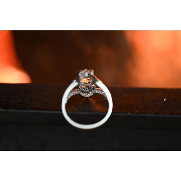 COPY - Handmade Raw Diamond Engagement Ring, Rough Diamond Wedding Band,… - Picture 3 of 4